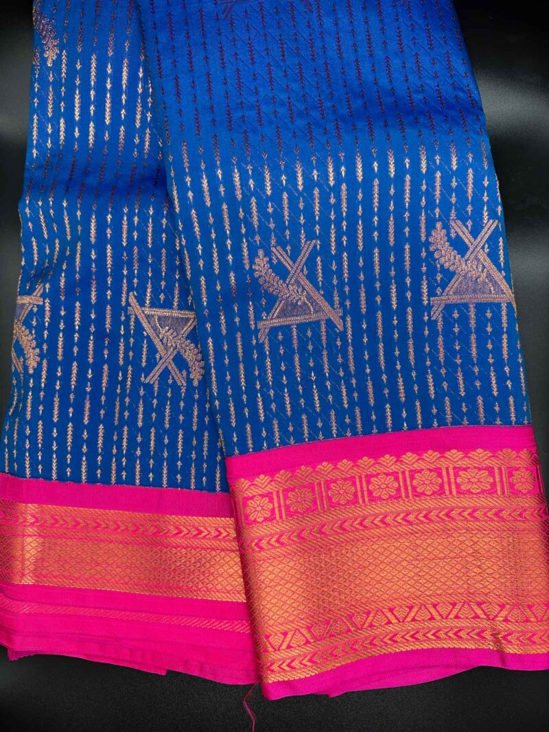 Vairaoosi Saree - Bluebonnet - Image 2