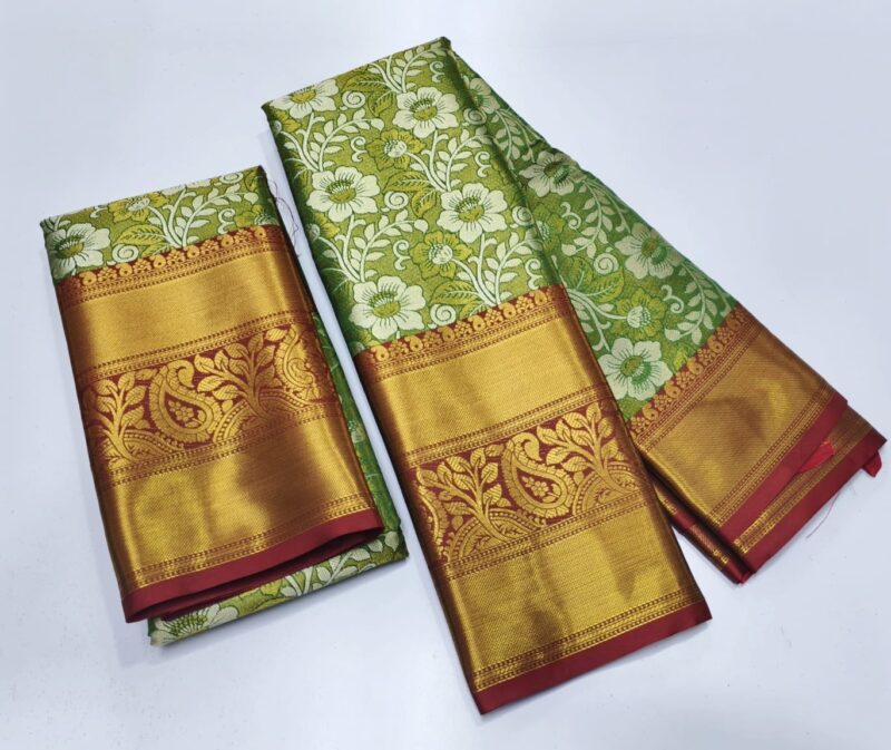 Wedding Silk Saree - Pistachio Green