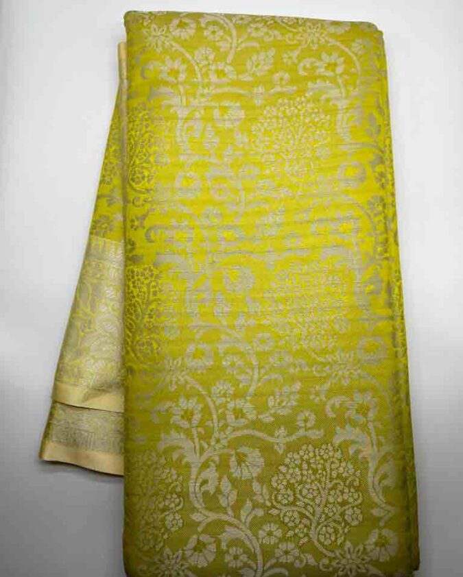 Soft Silk Saree - Electric Yellow