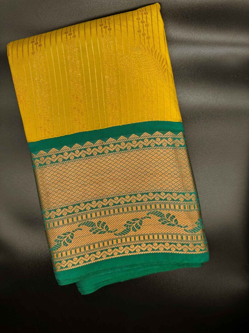 Vairaoosi Saree - Mustard Yellow - Image 2