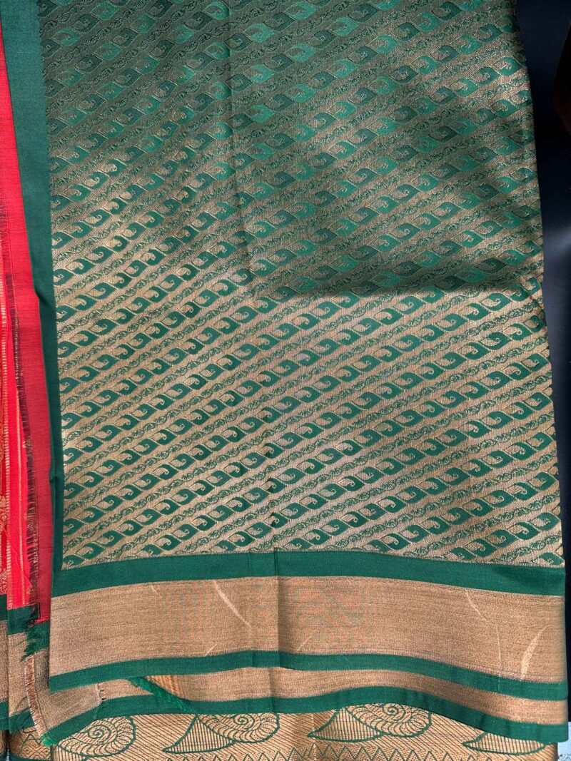 Vairaoosi Saree - Chili Red - Image 3